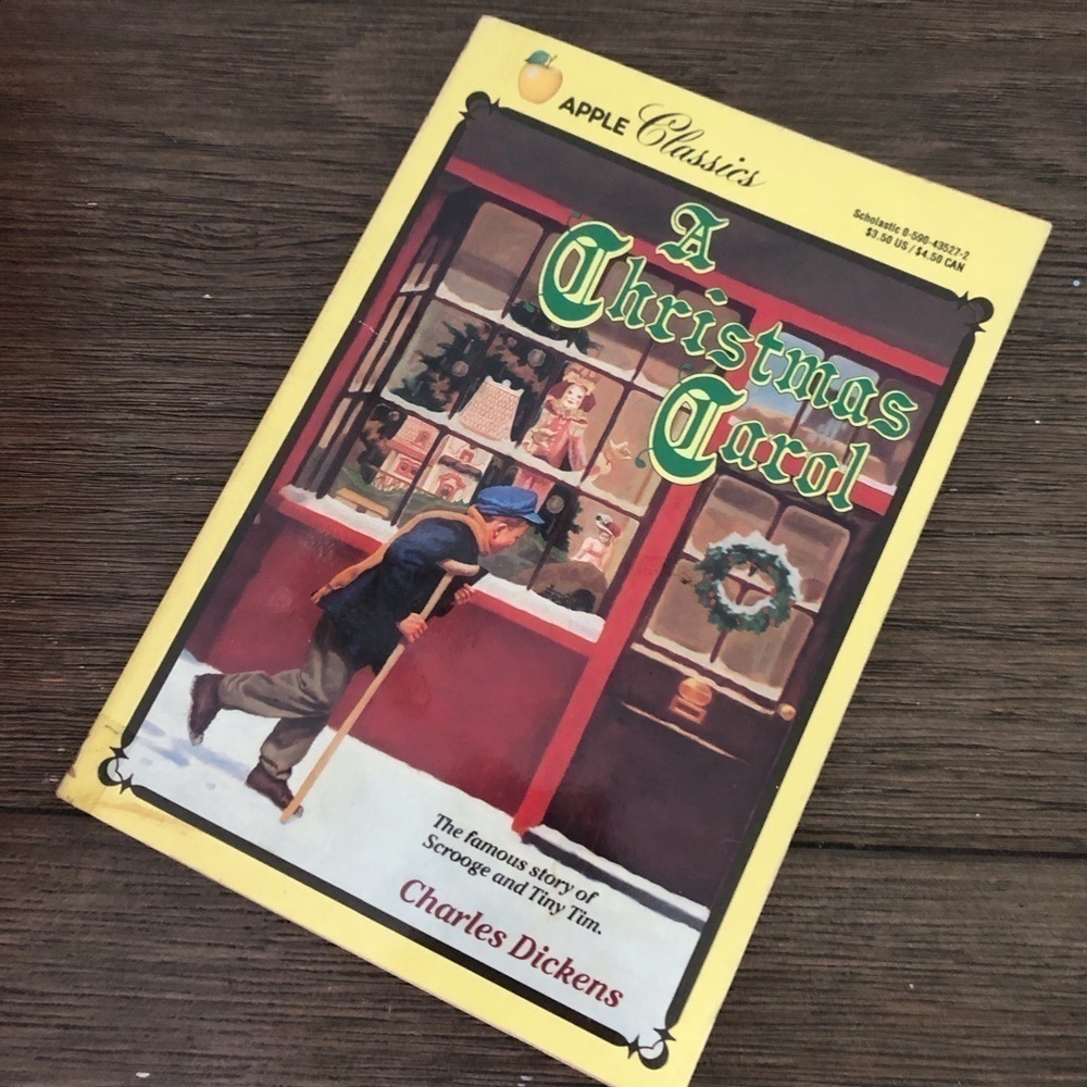 A Christmas Carol by: Charles Dickens paperback book